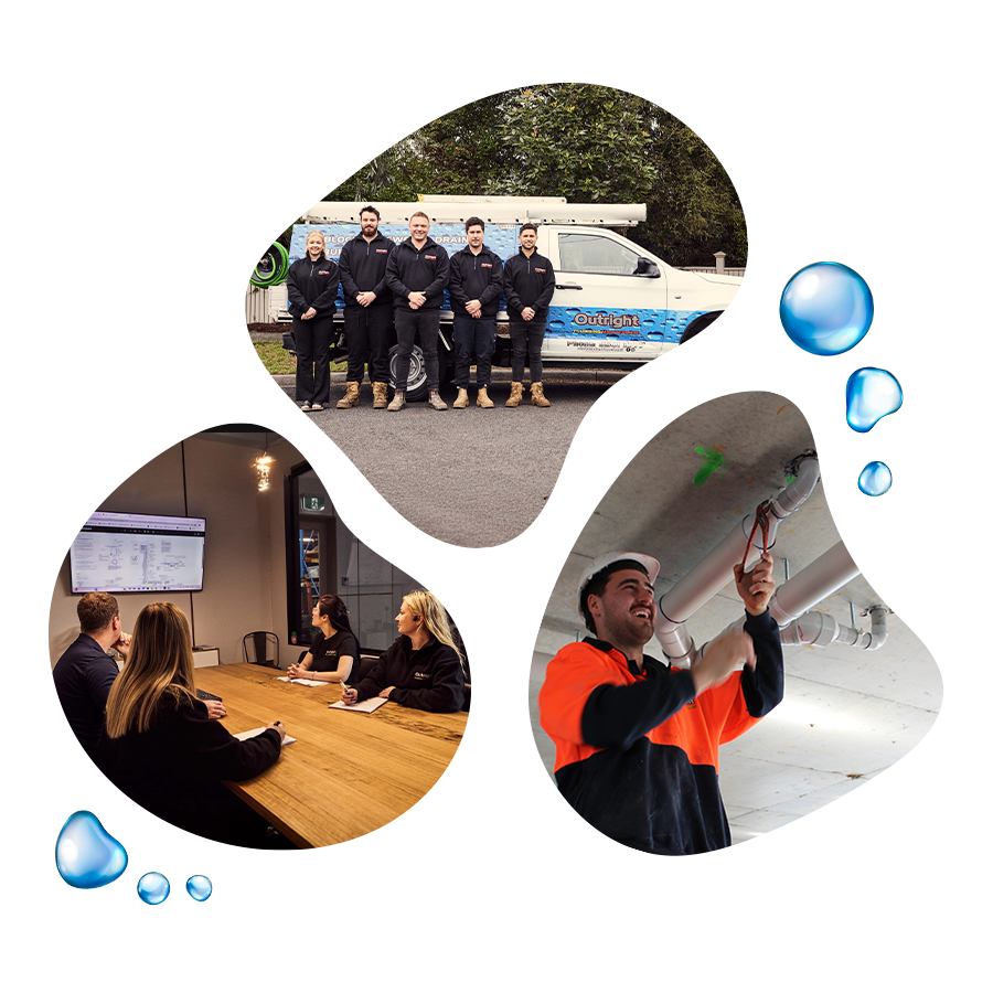 Outbright team working together in office, field, and on-site installations