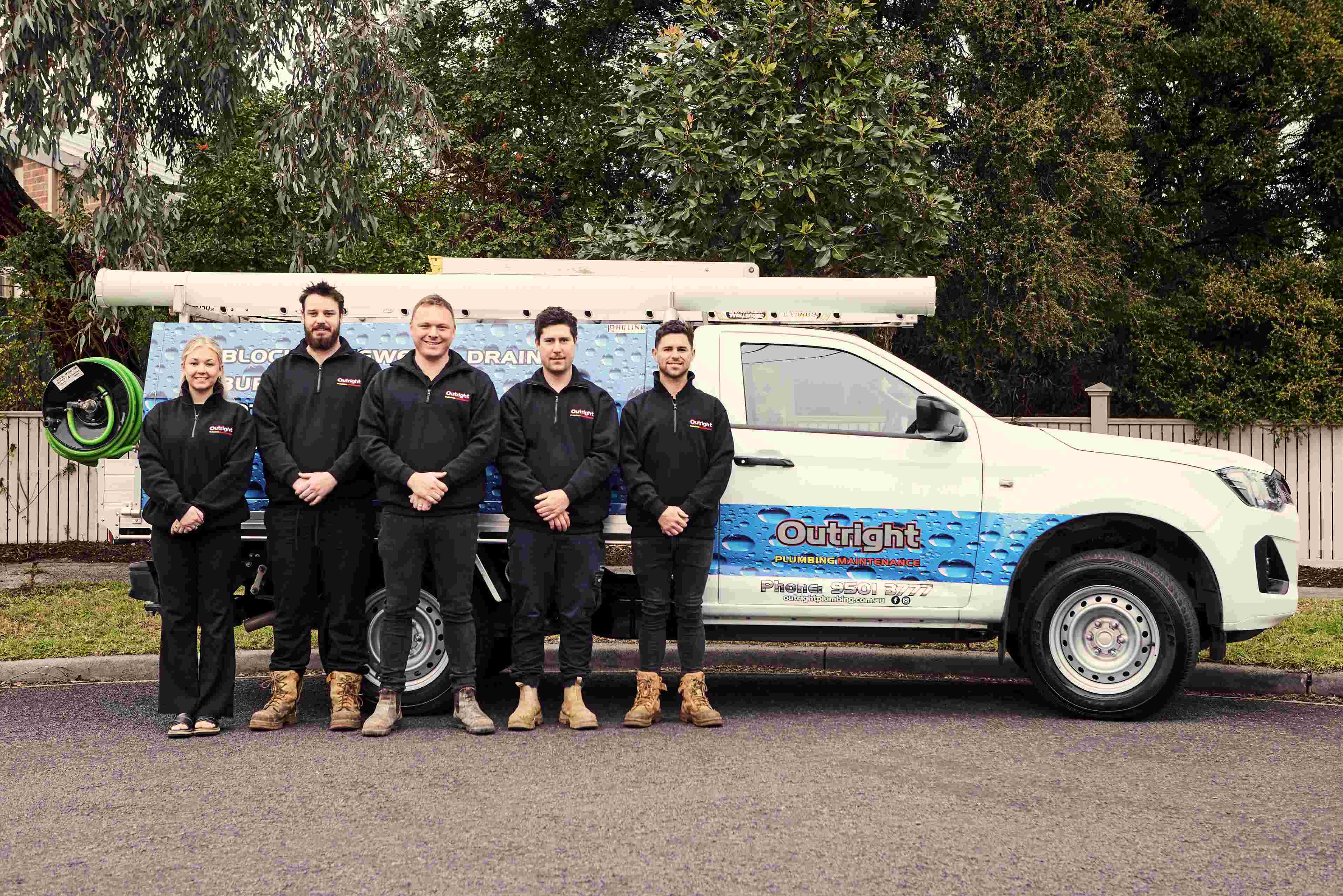The Outright Plumbing team, South East Melbourne