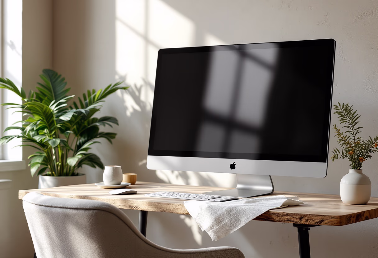 image of ai course modules on screen