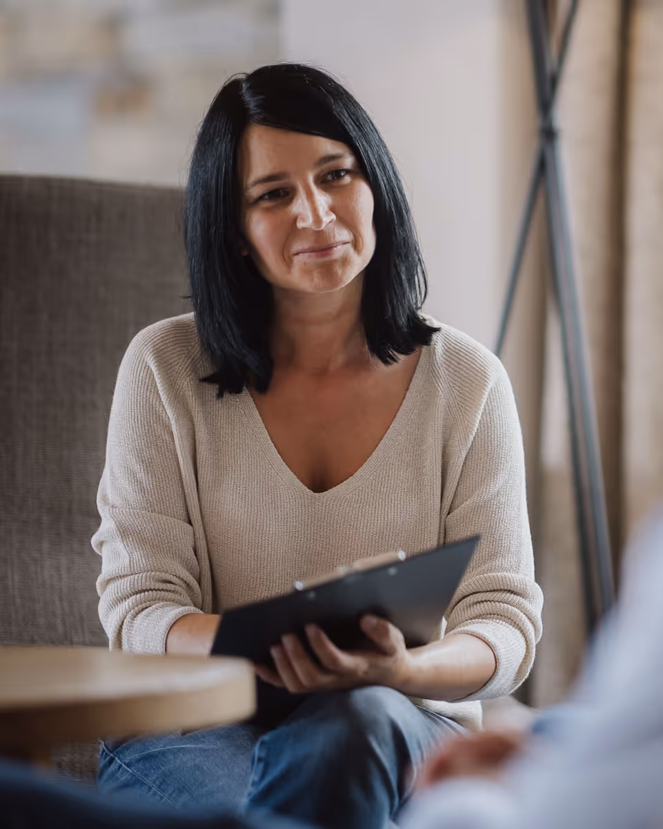 Andrea bei einem Coaching