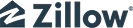Zillow logo in blue text on a transparent background.