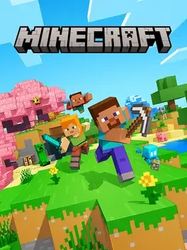 A cover image of the game Minecraft