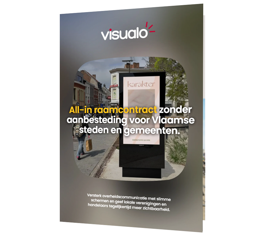 Brochure Visualo - All-in raamcontract voor digital signage schermen
