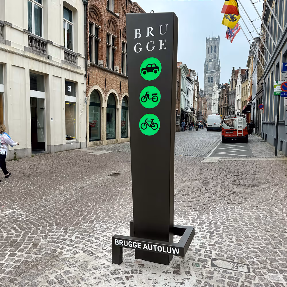 digitale signalisatiezuil autoluwe zone | Connectify