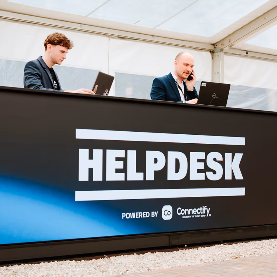 LED balie digital signage Connectify