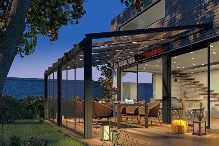 Terrassenüberdachung aus Aluminium und Glas?