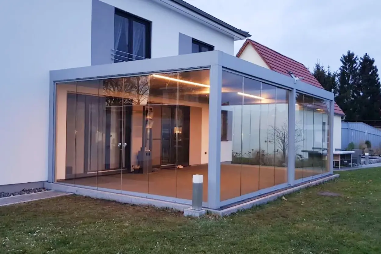 Lamellendach Camargue gekoppelt