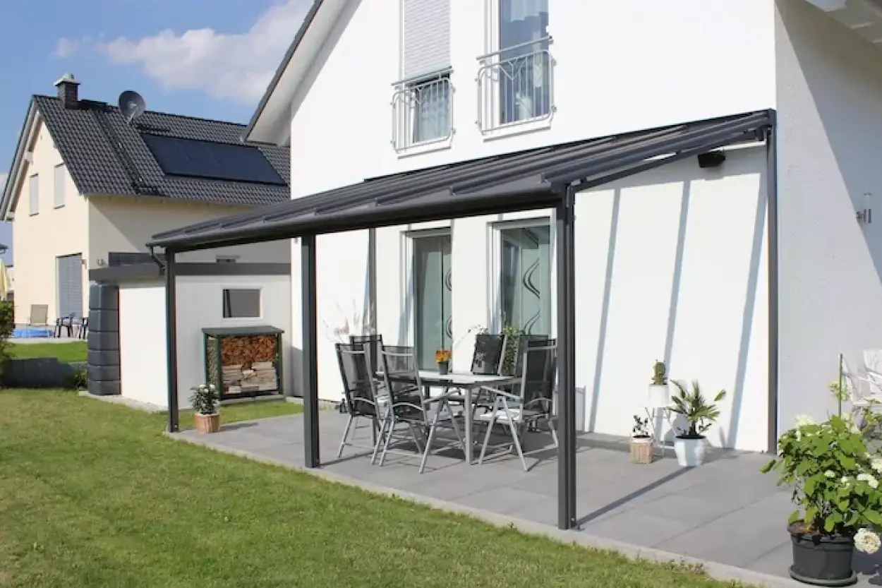 Terrassendach Panorama Smart mit Terrassendachmarkise Panorama Vario