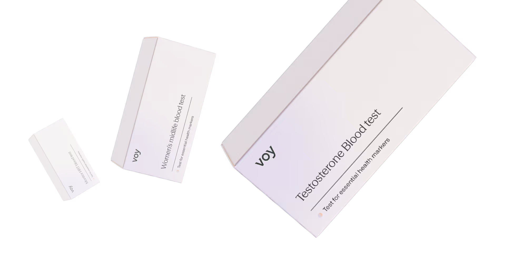 Voy blood test packaging