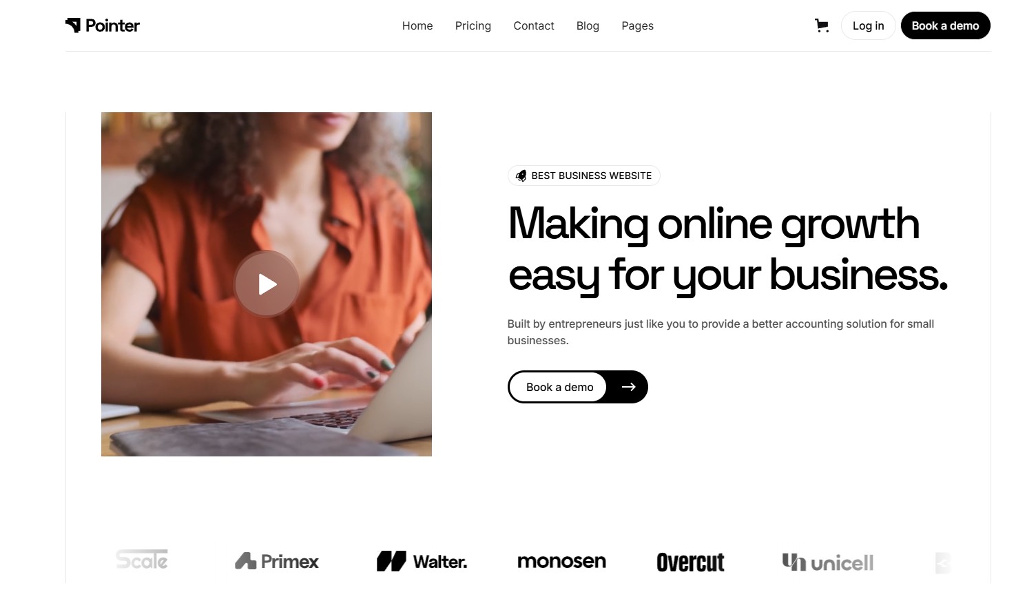 exemple de landing page