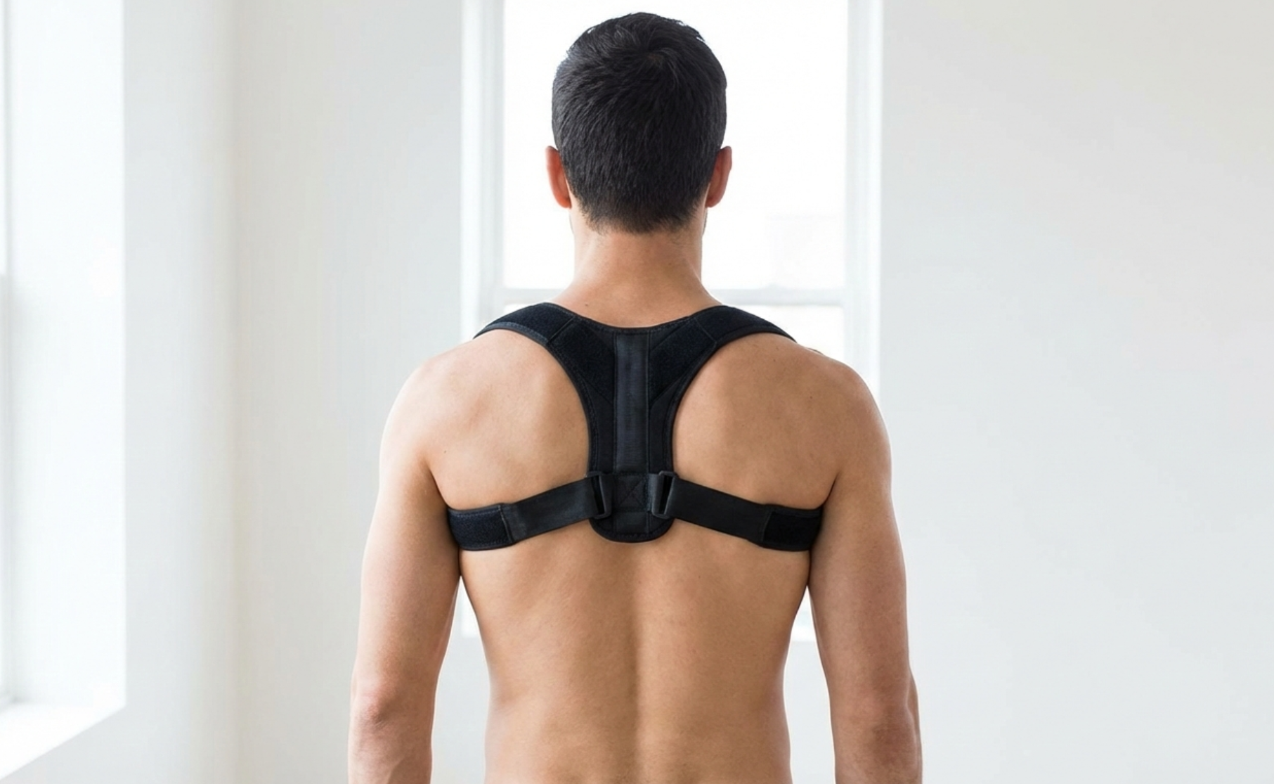 Posture-correcting shoulder brace