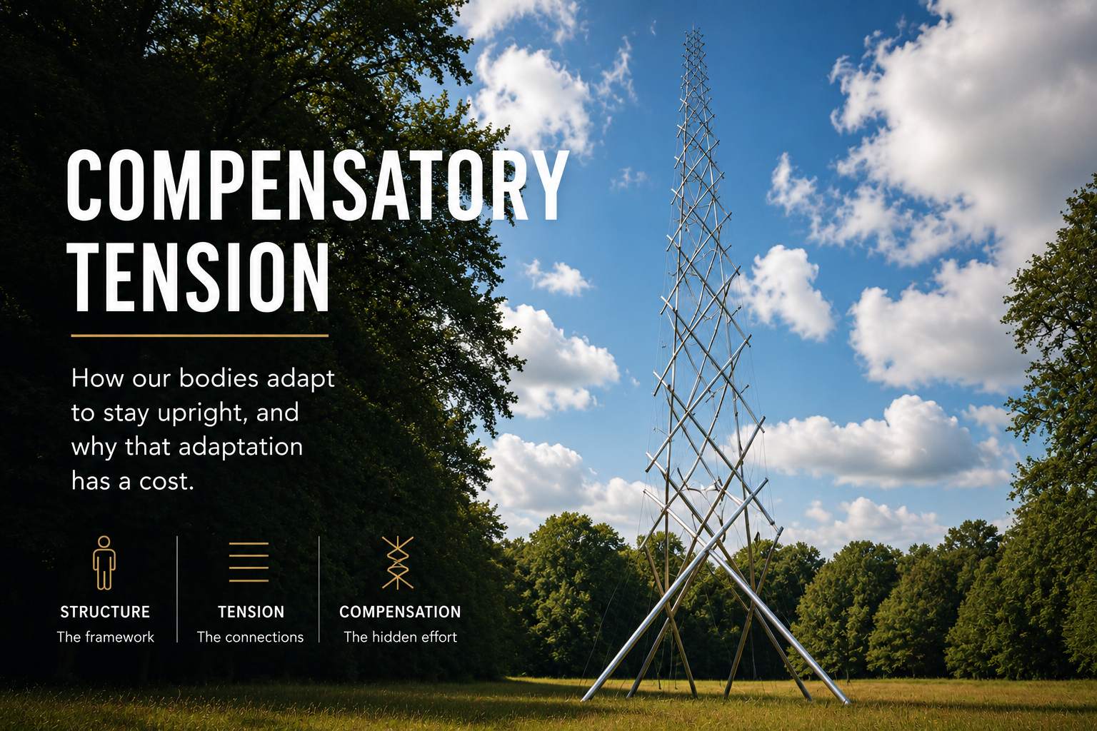 Tensegrity Needle Tower illustrating distributed structural tension