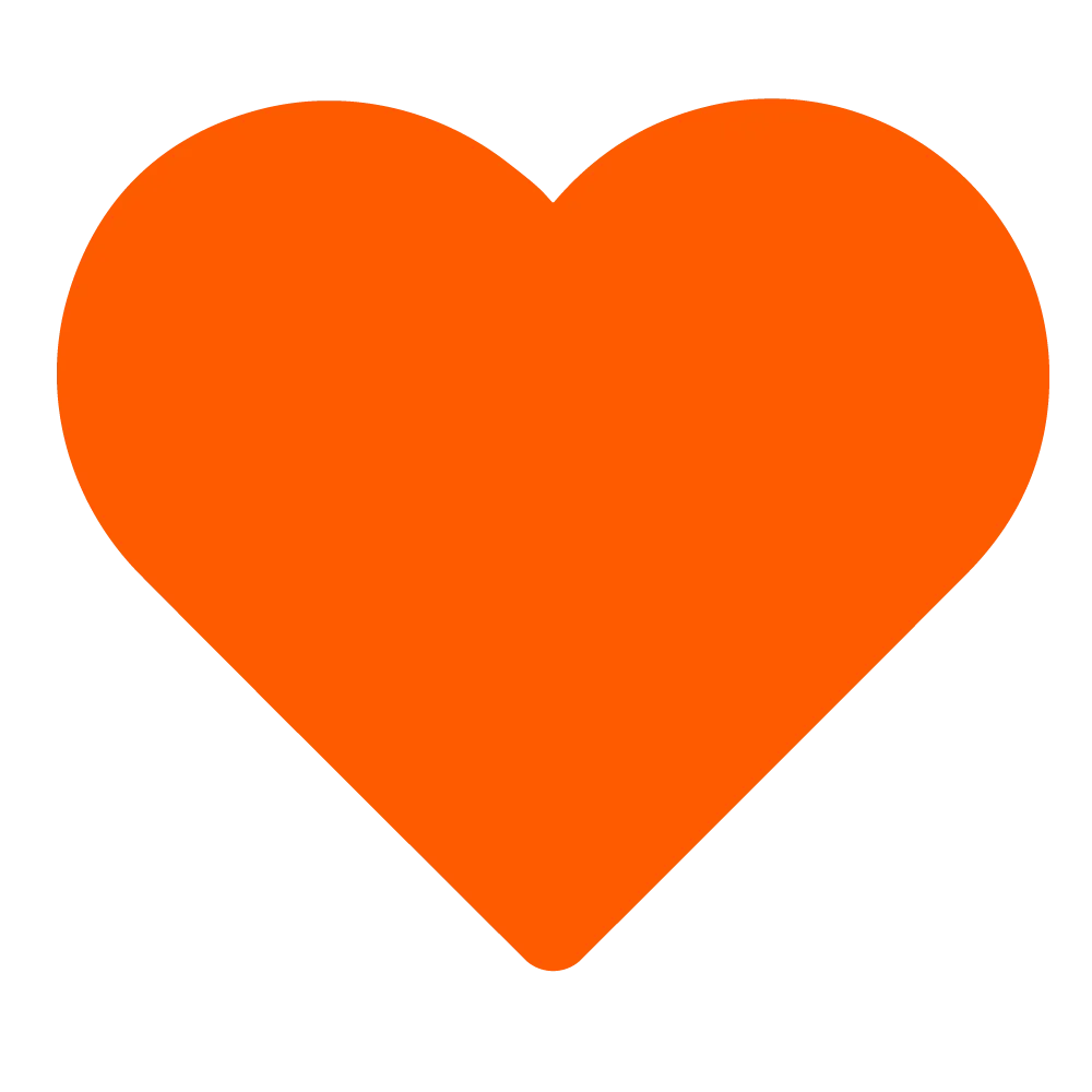Heart icon – Palletized commitment to customer care and support