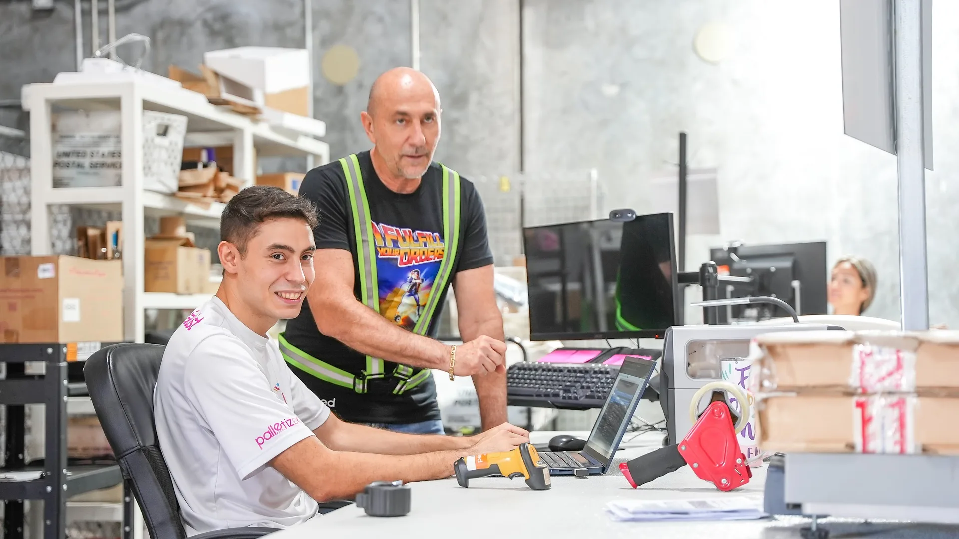 Palletized team working at the Doral eHub