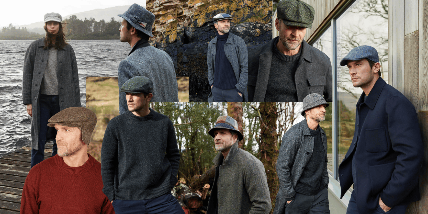collage of models wearing Hanna Hats