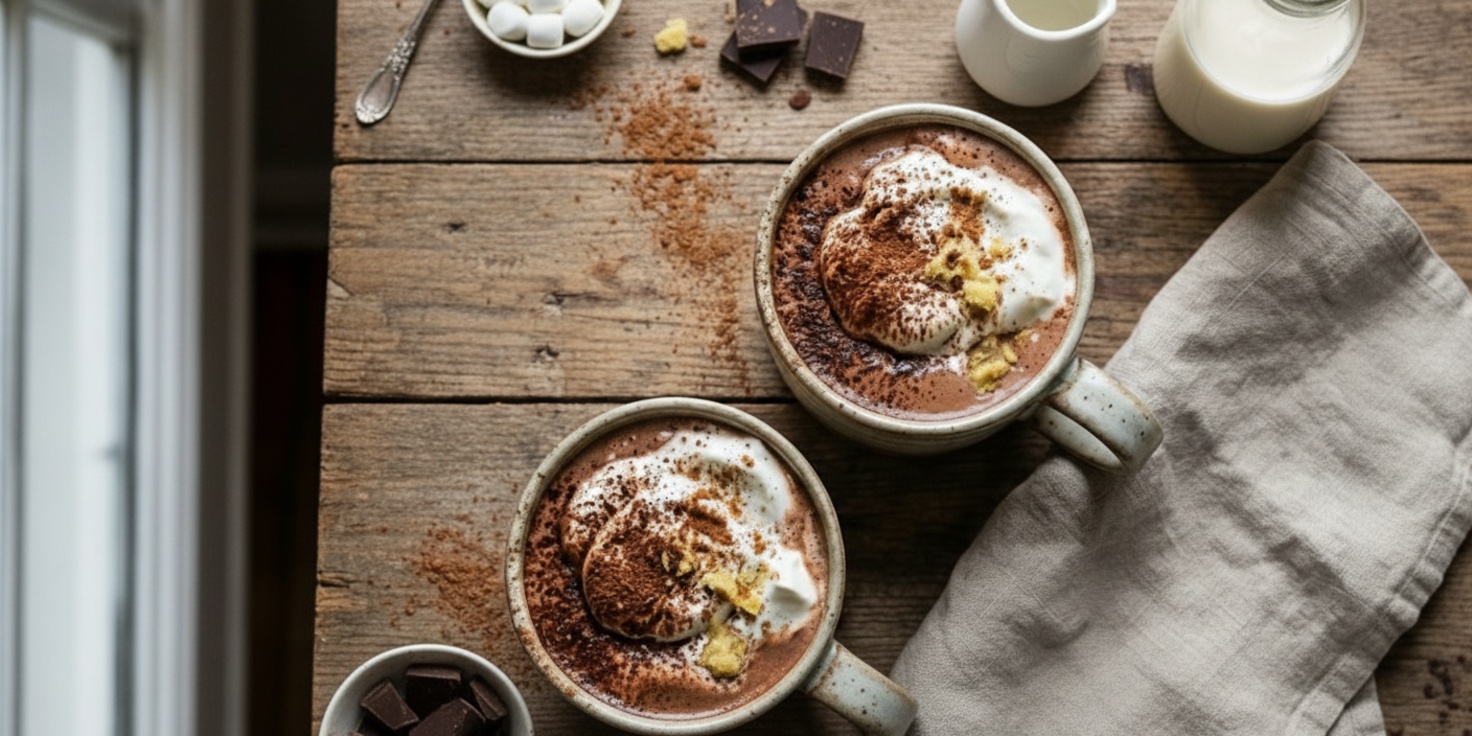 Gingerbread Hot Chocolate Drinks 