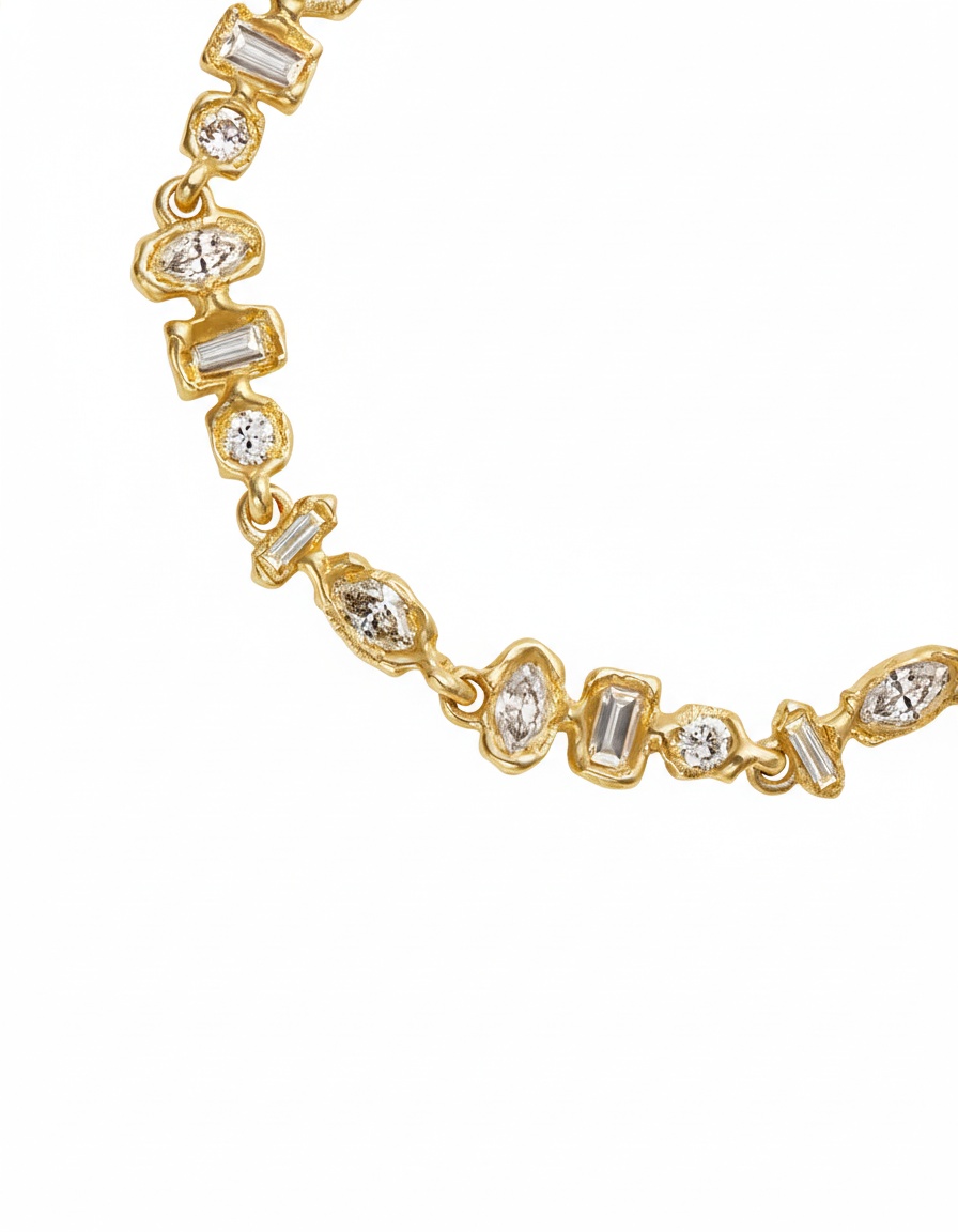 Armach Mixed Diamond Scatter Bracelet IV