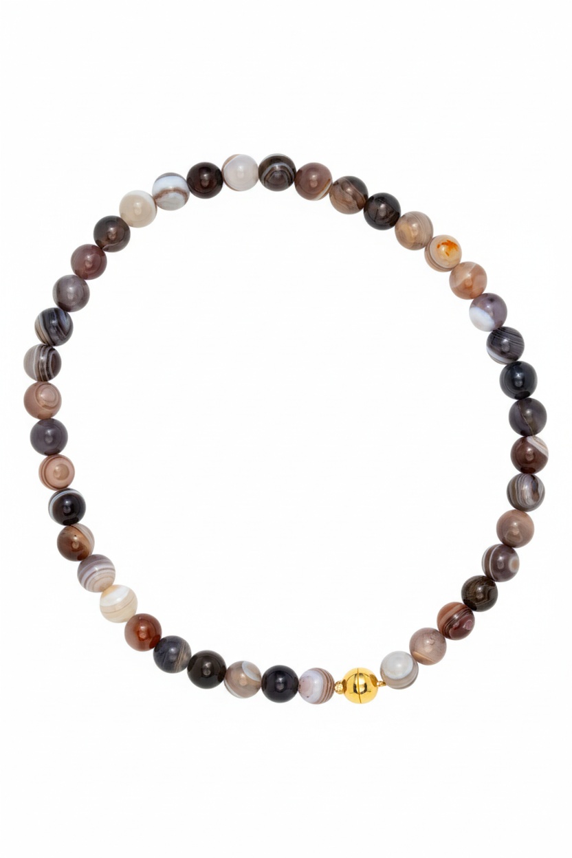 Botswana Agate, The Ena Necklace