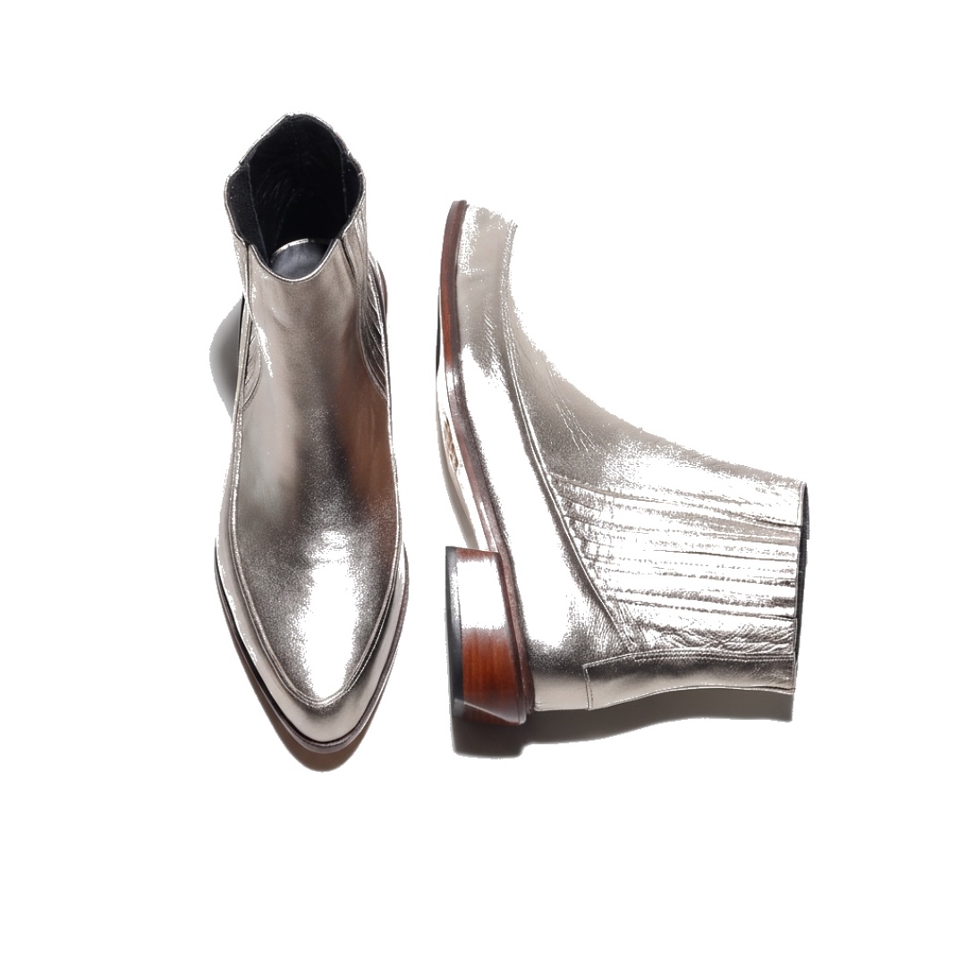 Mafalda - Cordelia Silver Ankle Boots