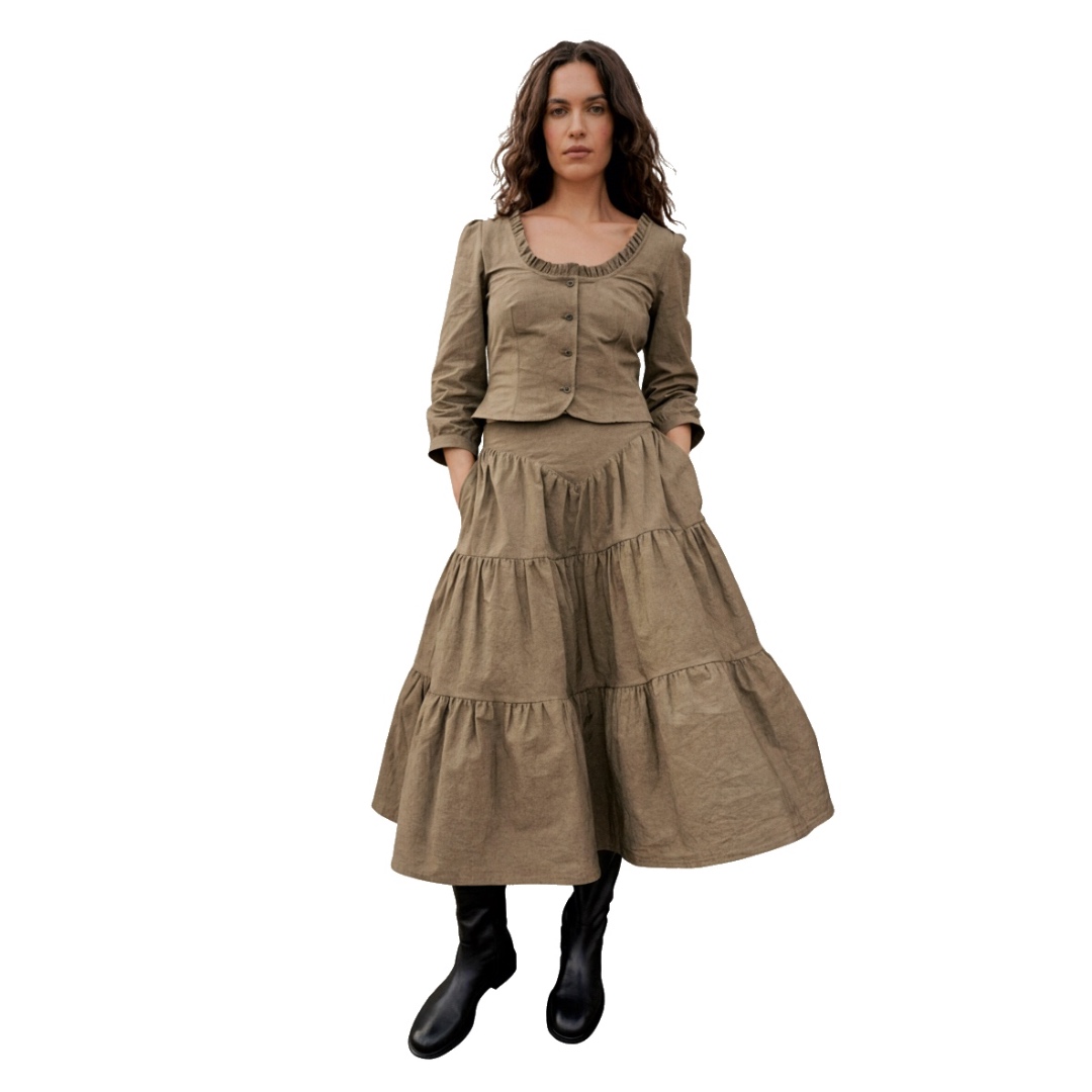 HERD - Campion Skirt in Walnut