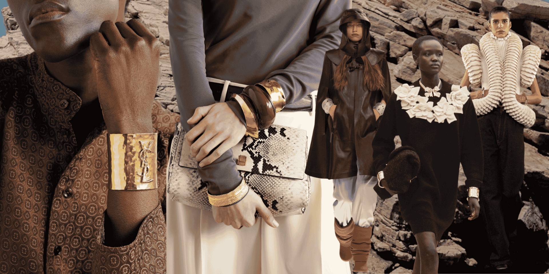 collage of cuff bracelets