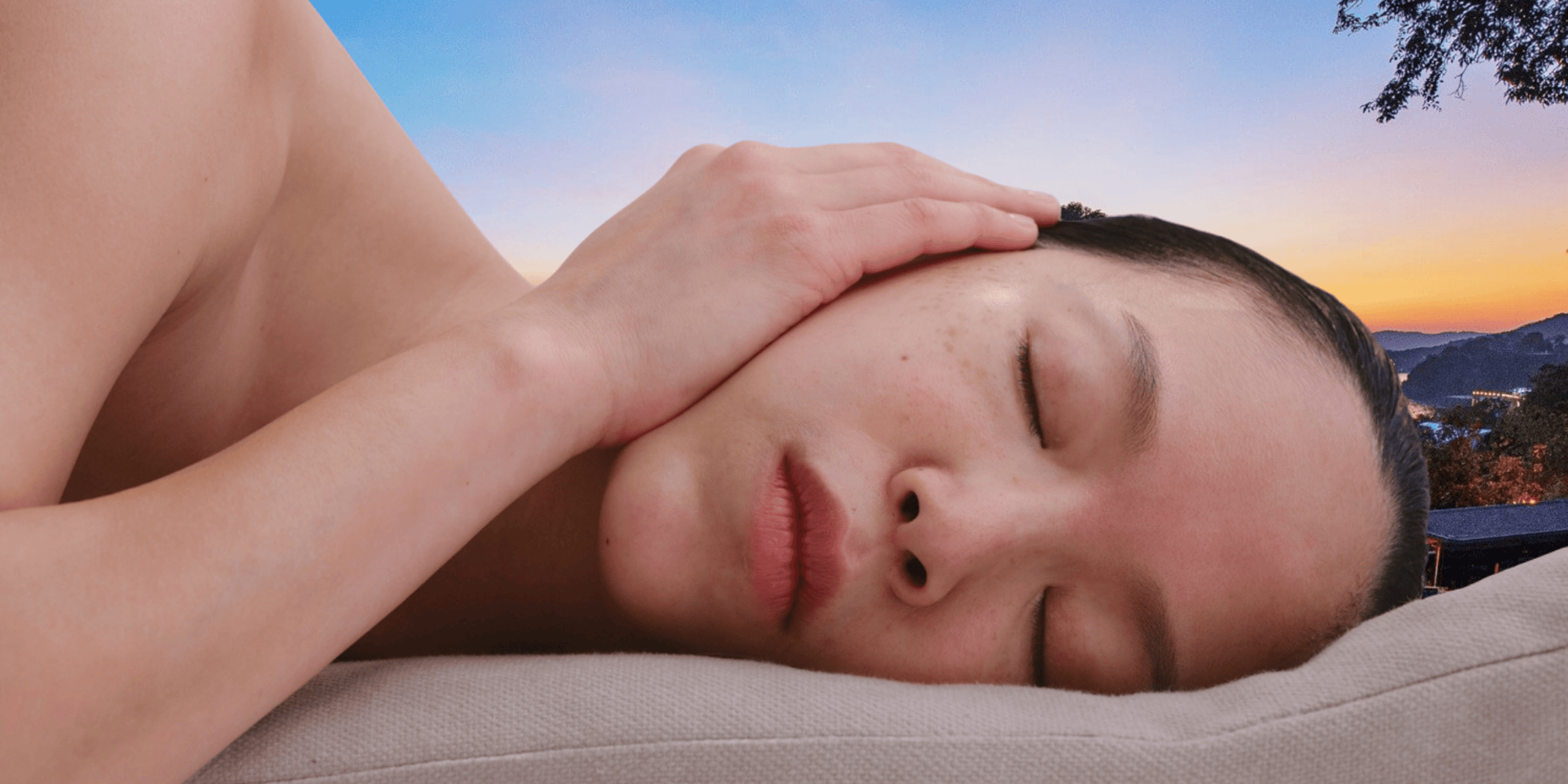 woman sleeping at Sri panwa Phuket