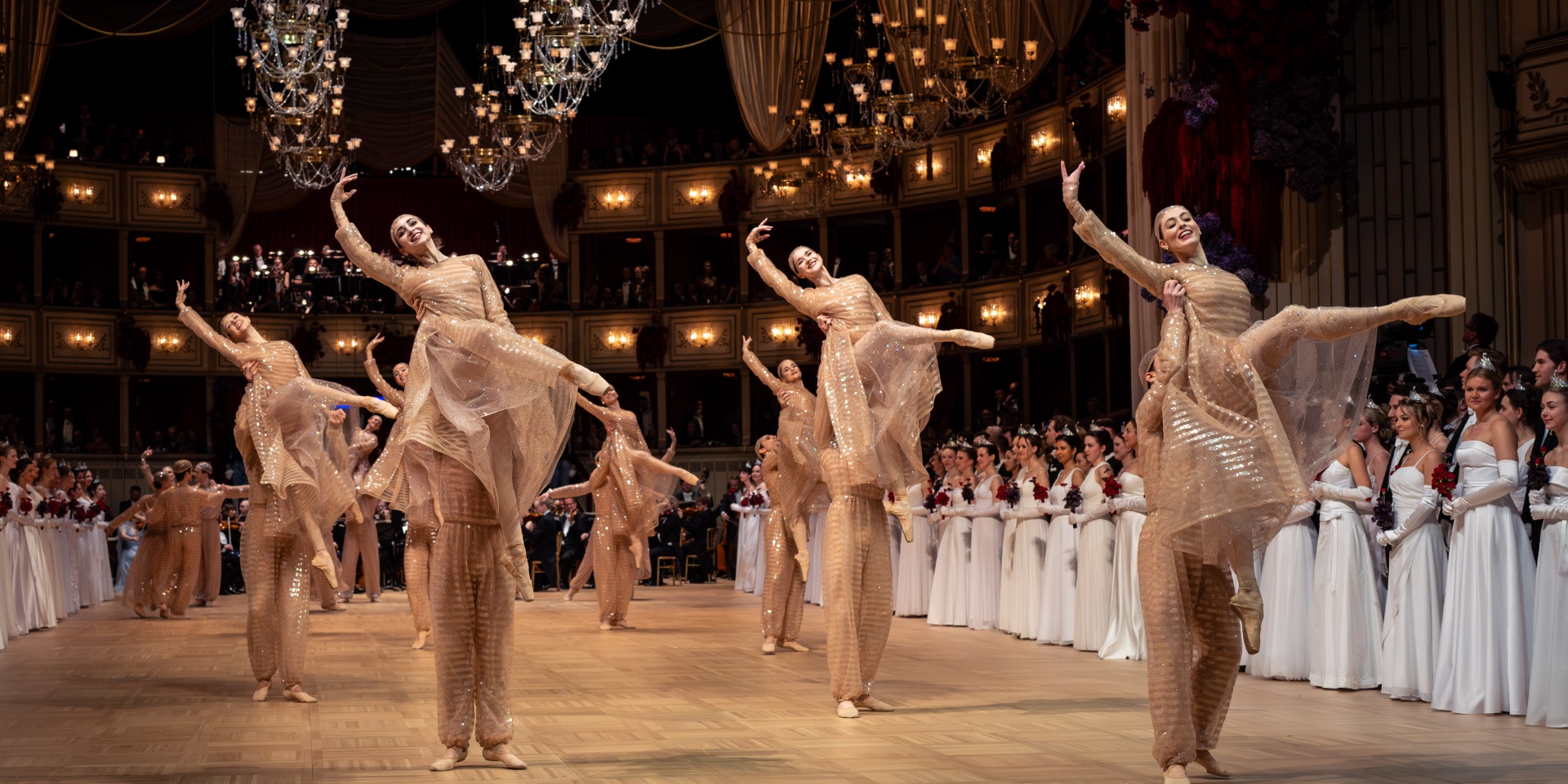 Vienna ballet dancers wearing Armani