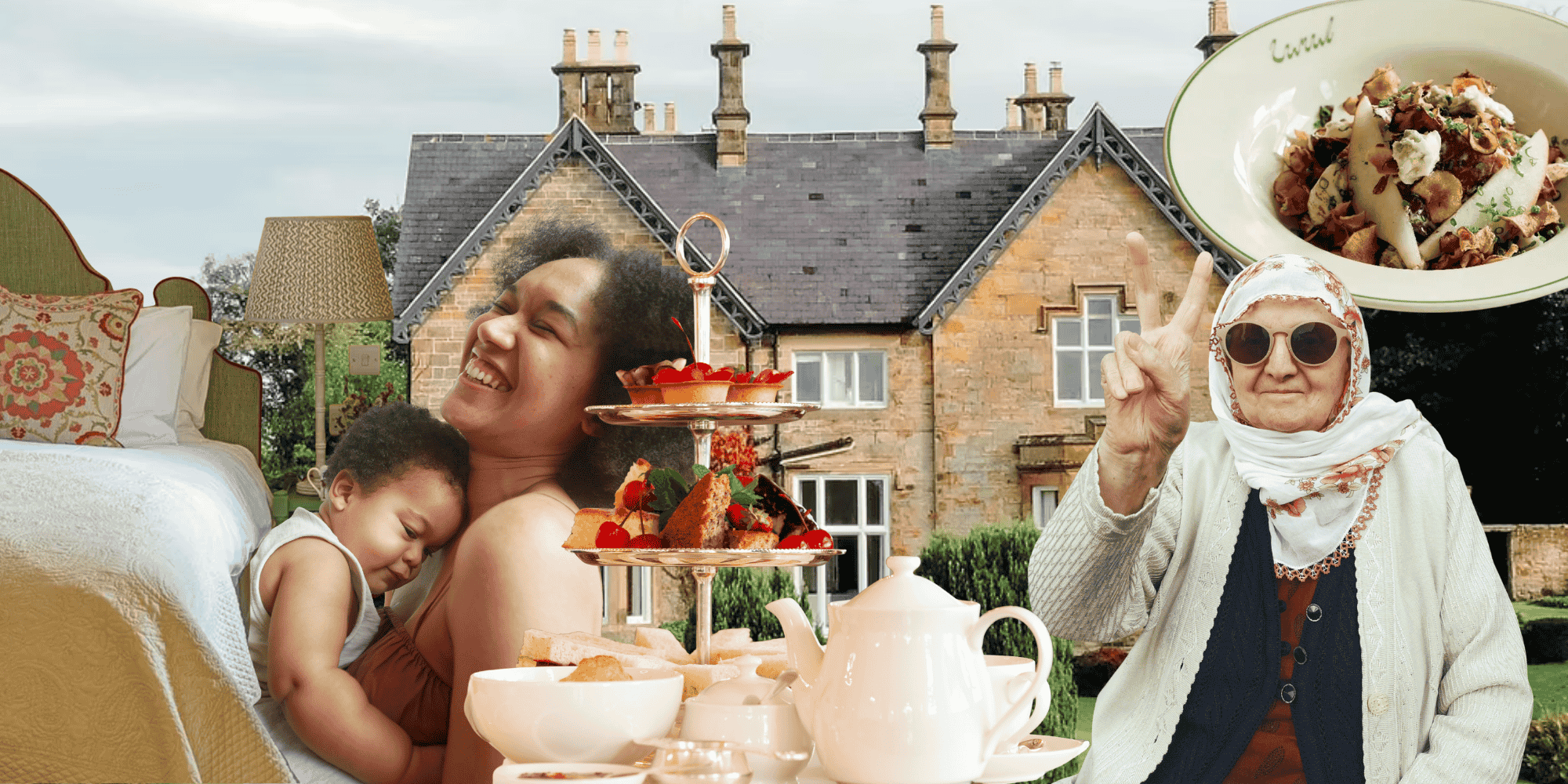 collage of uk staycations