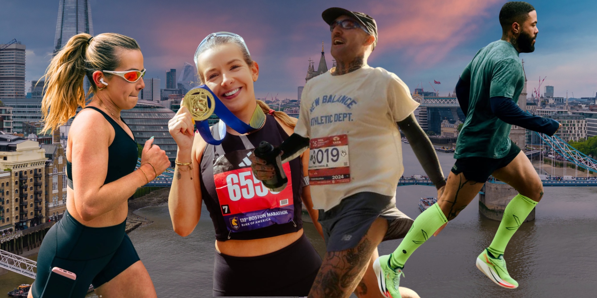 London marathon collage