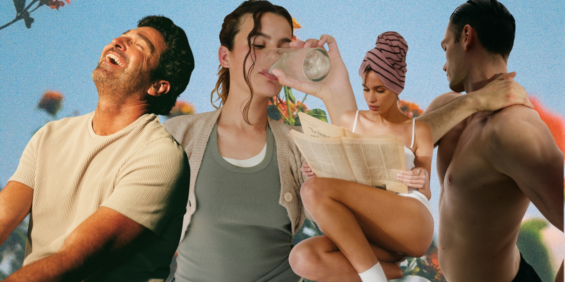 collage of four healthy people