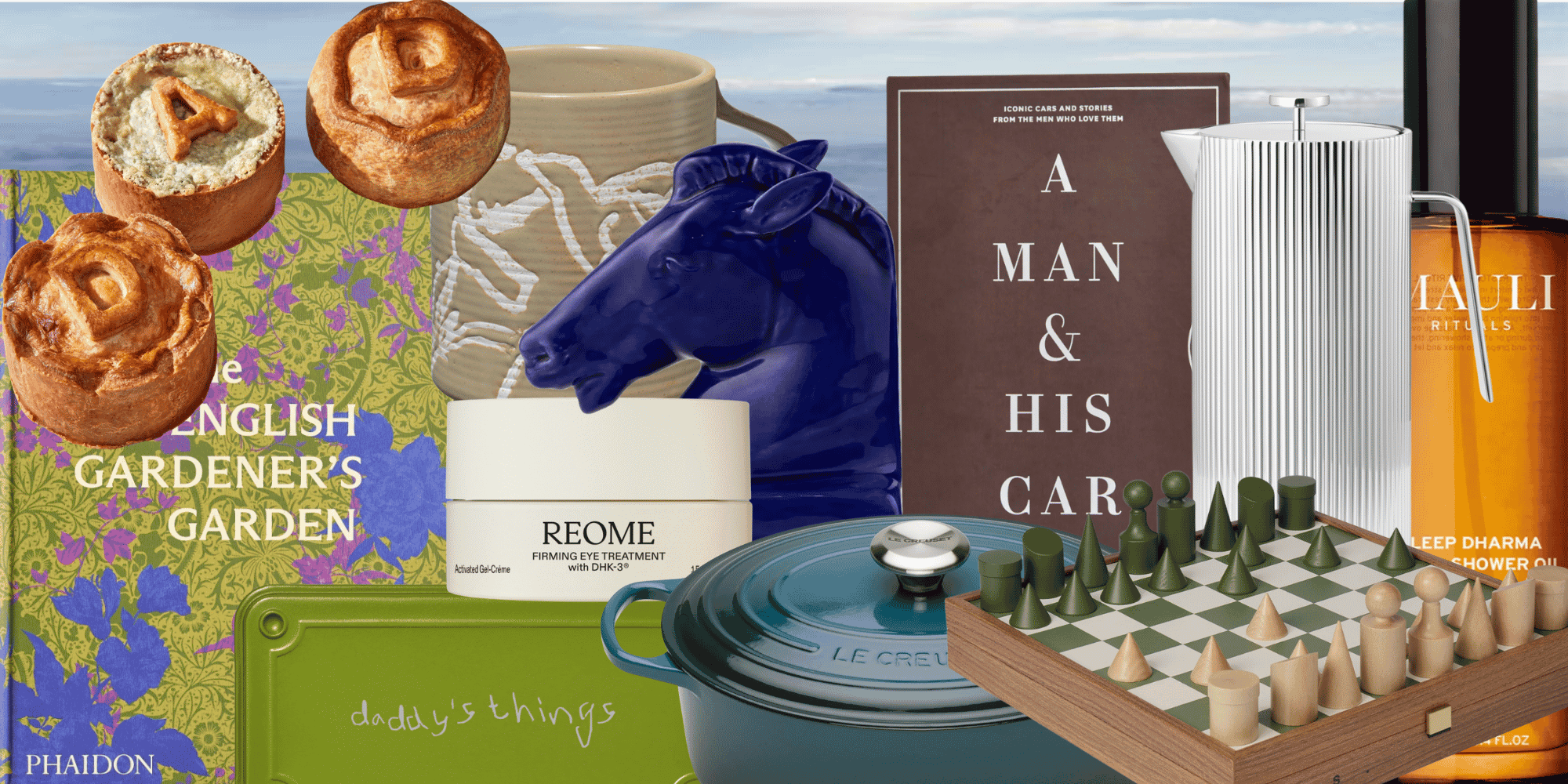 collage of fathers day gifts