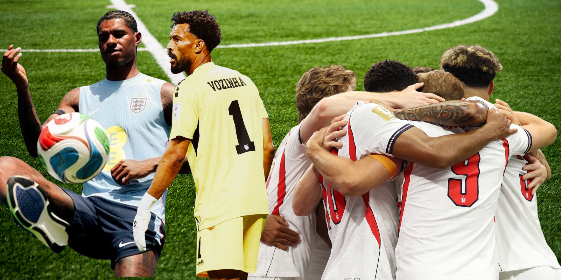 collage of football