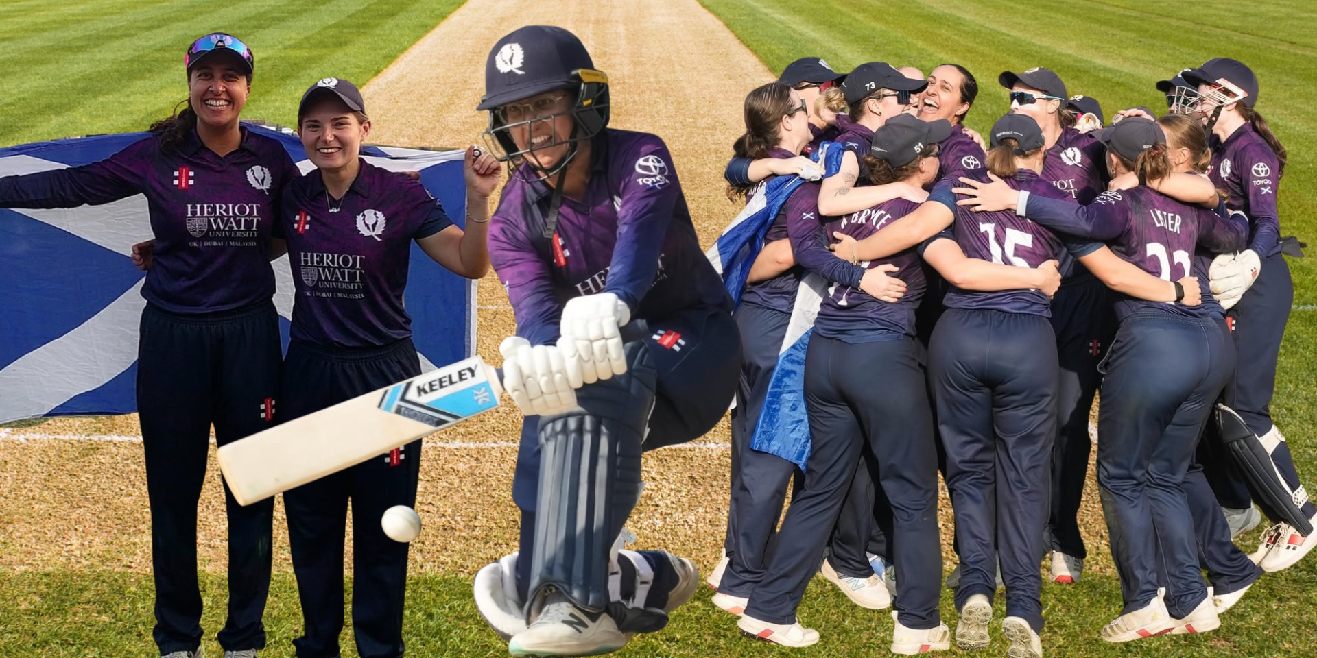 collage of Scotland T20 cricket team