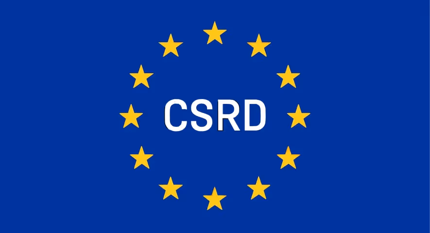 The flag of the european country of csrd.