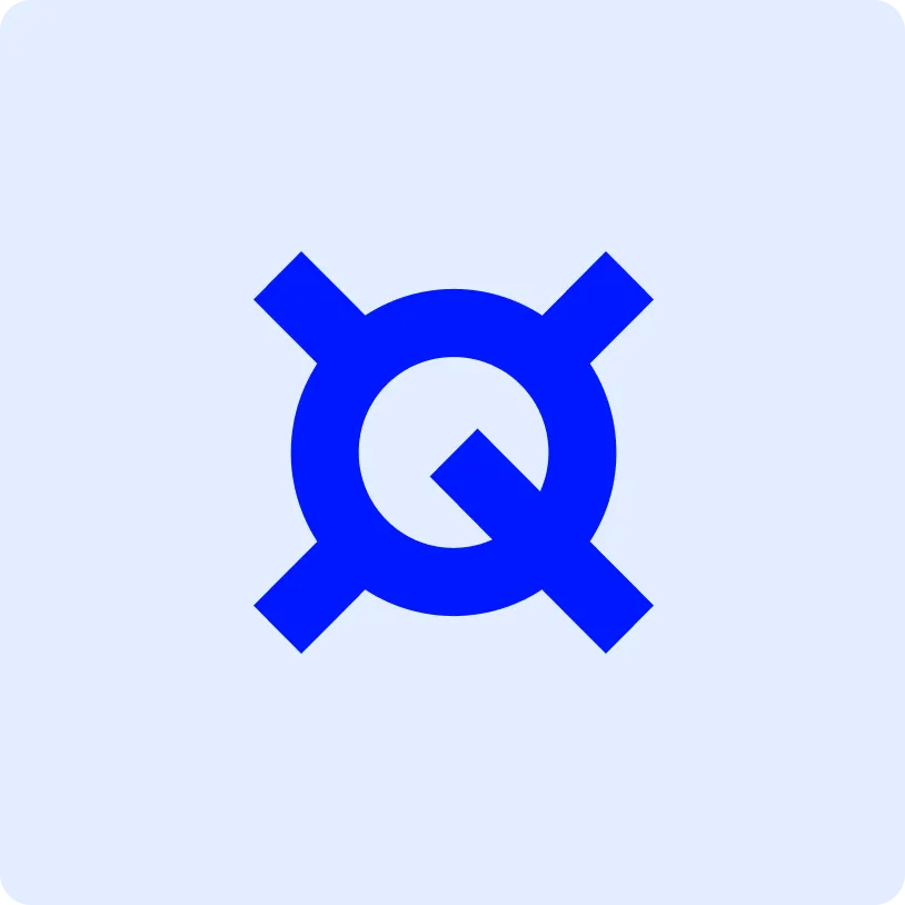 Blue Quantstamp logo on a light blue background.