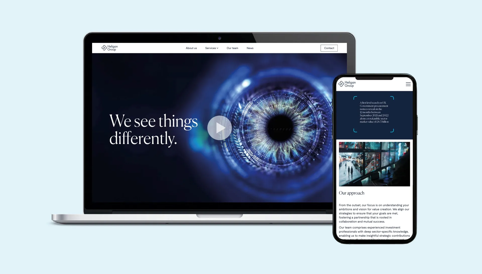 Website design Heligan Group