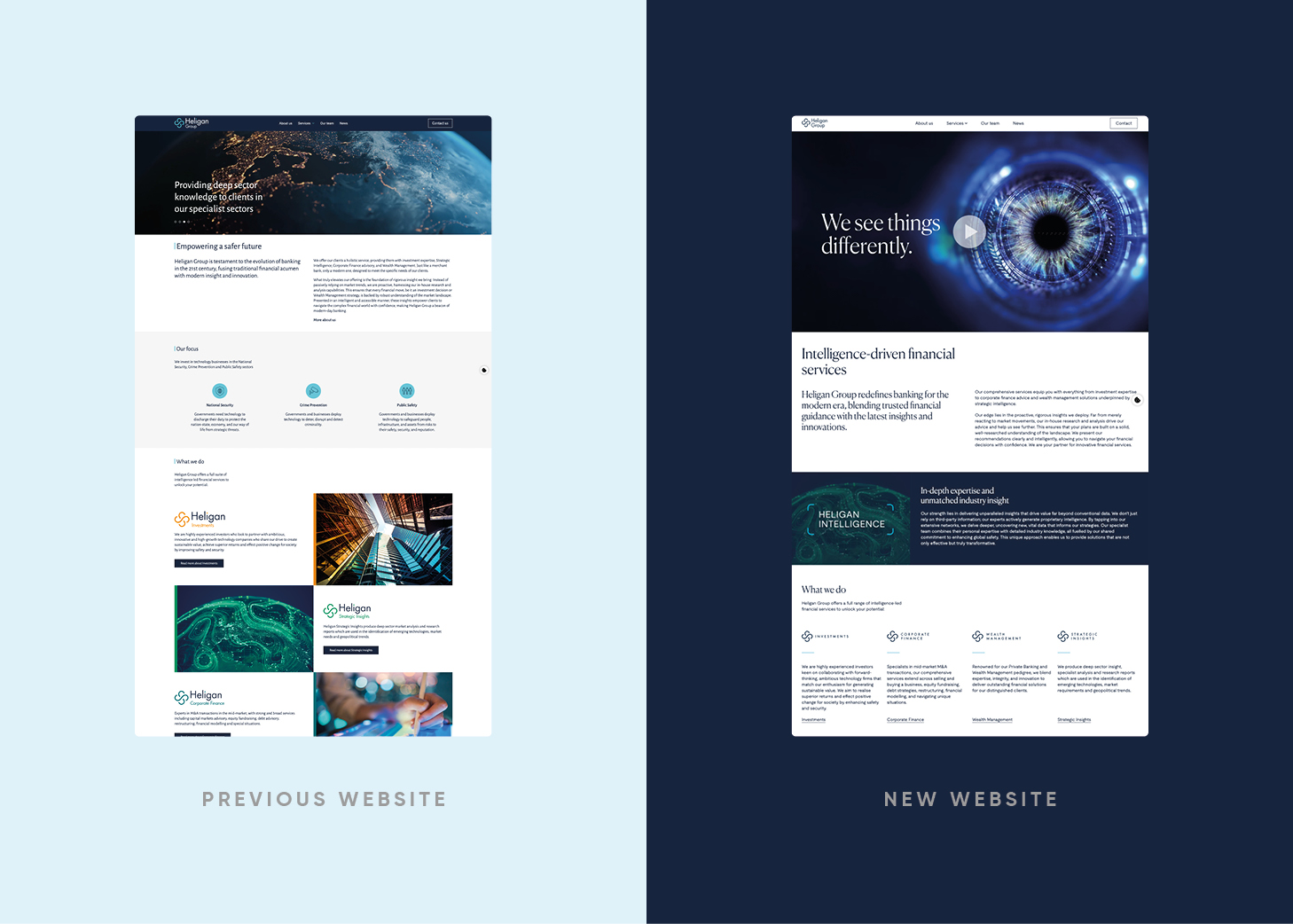 Website design Heligan Group
