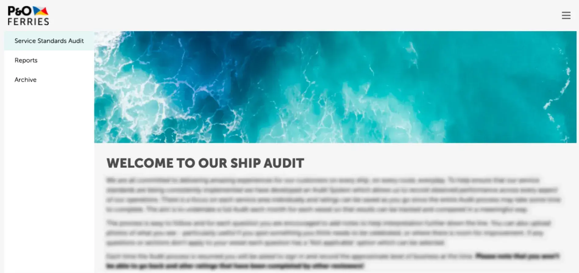 P&O Ferries operational hub audits