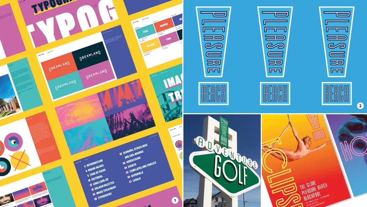 Typography and colours - british seaside