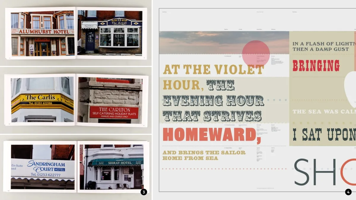 Hotel typography - british seaside