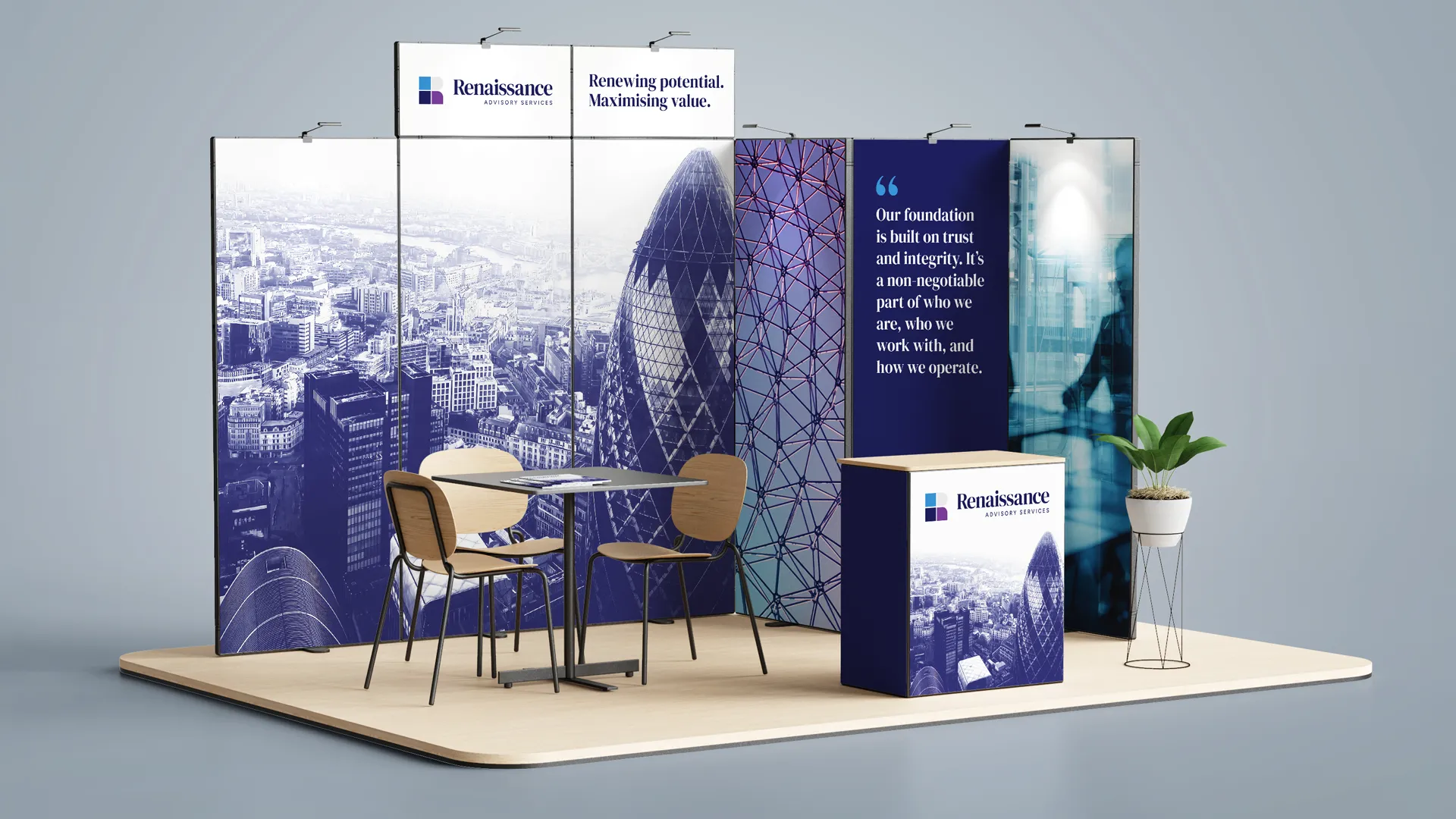 Renaissance Advisory stand design
