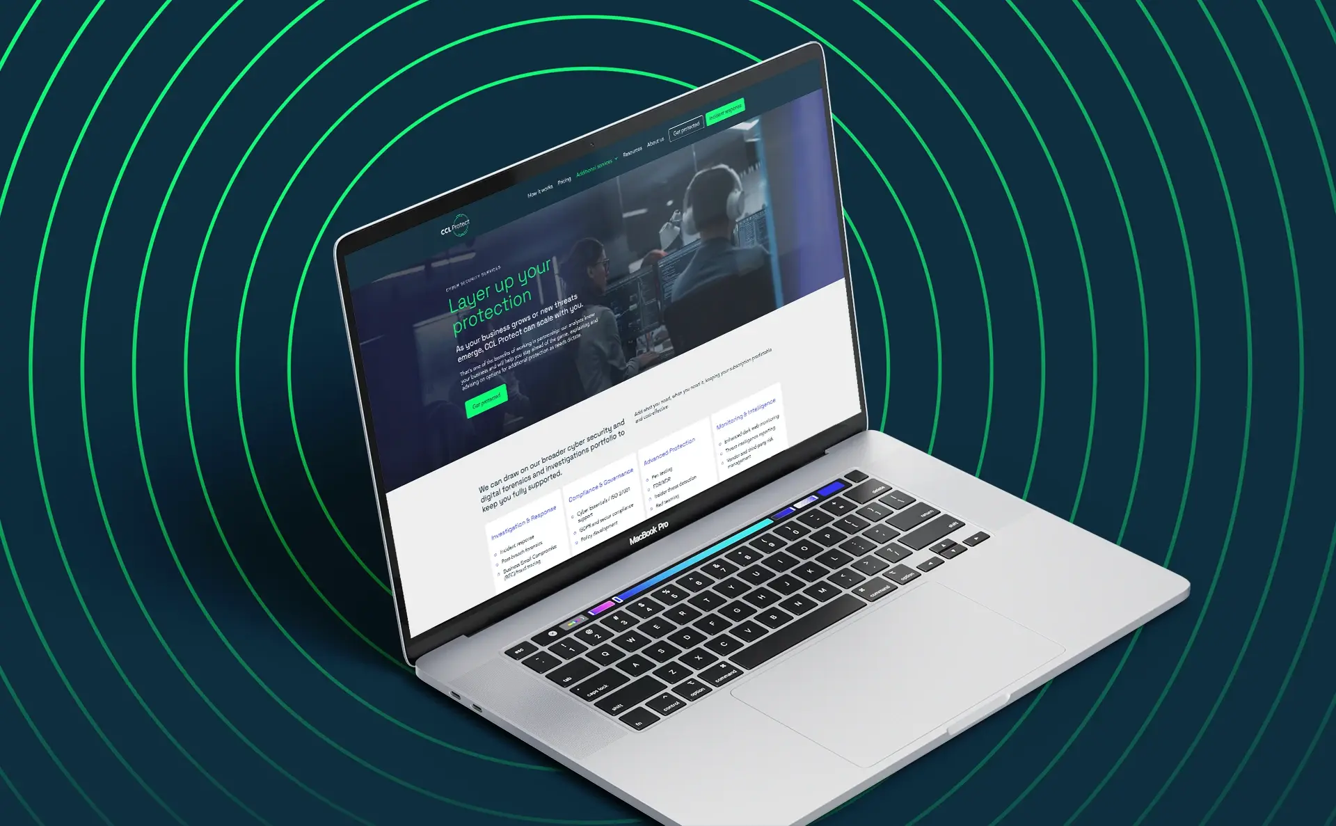 CCL Protect website design