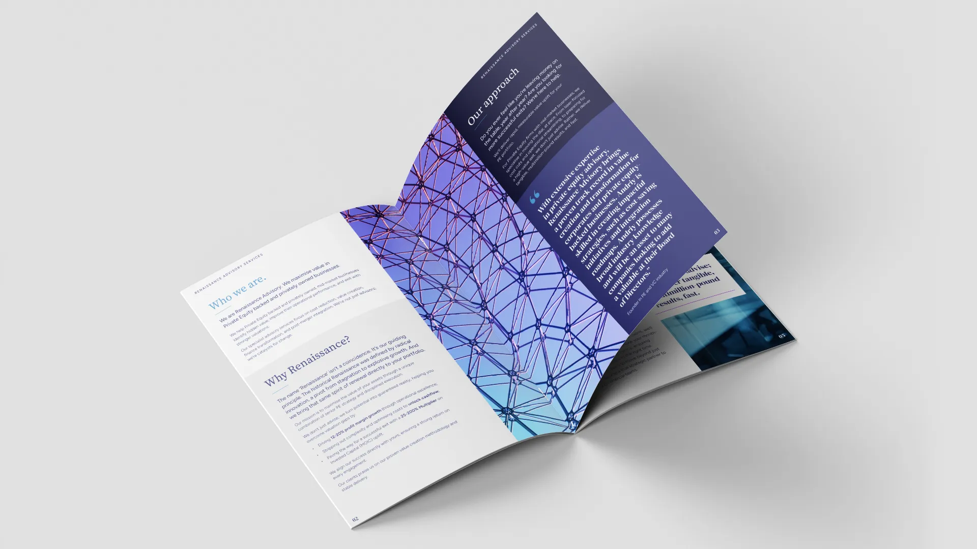 Renaissance brochure branding
