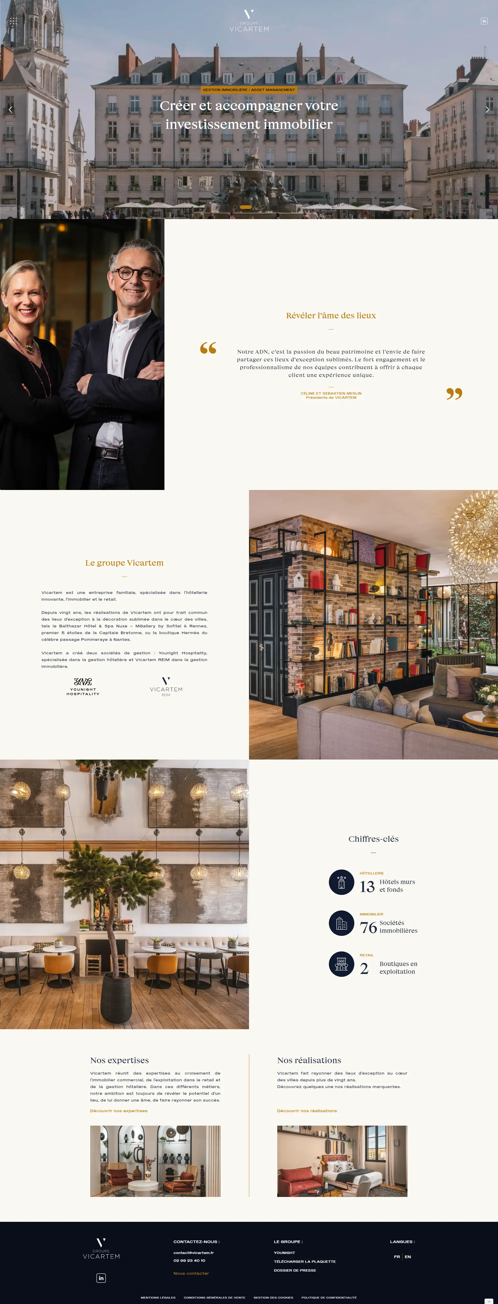 Vicartem screenshot of the website bigflow