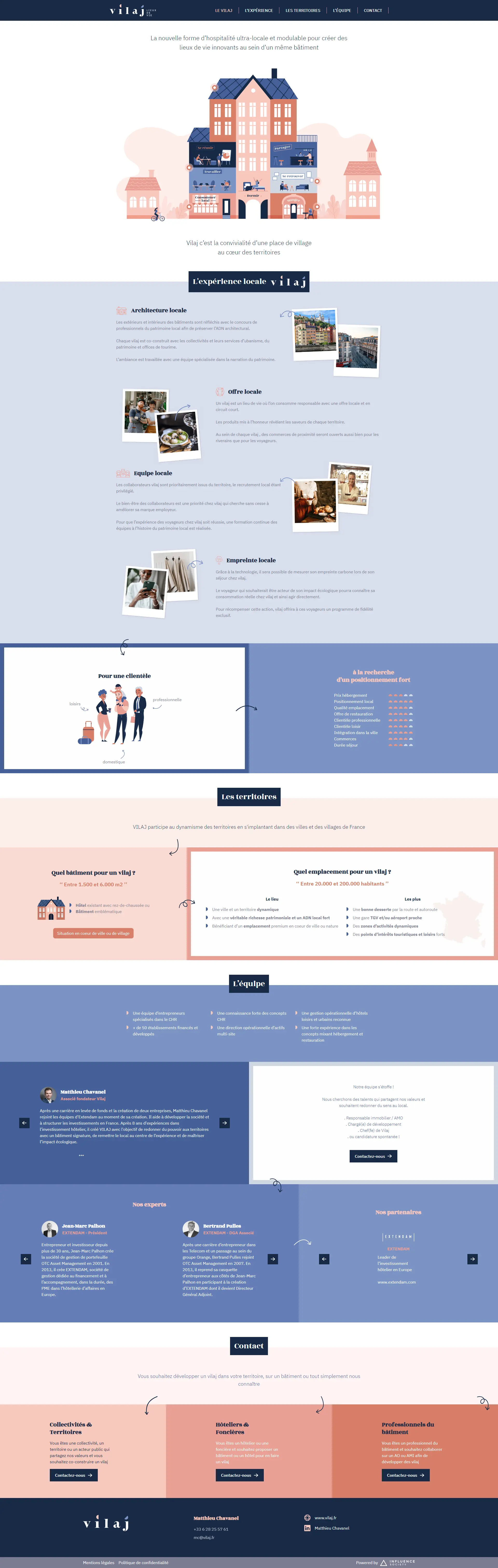vilaj website made by bigflow