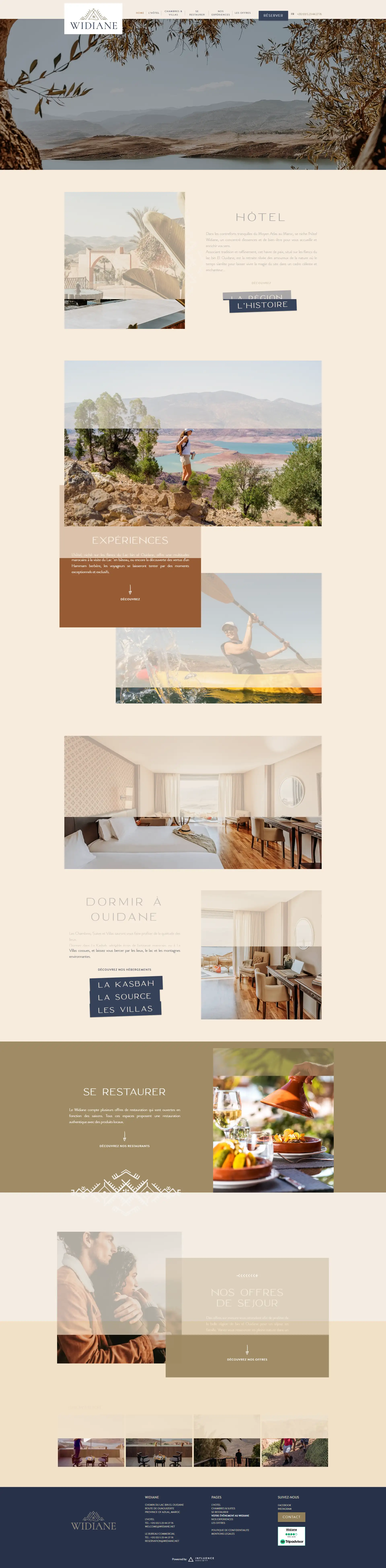 Widiane website made by bigflow