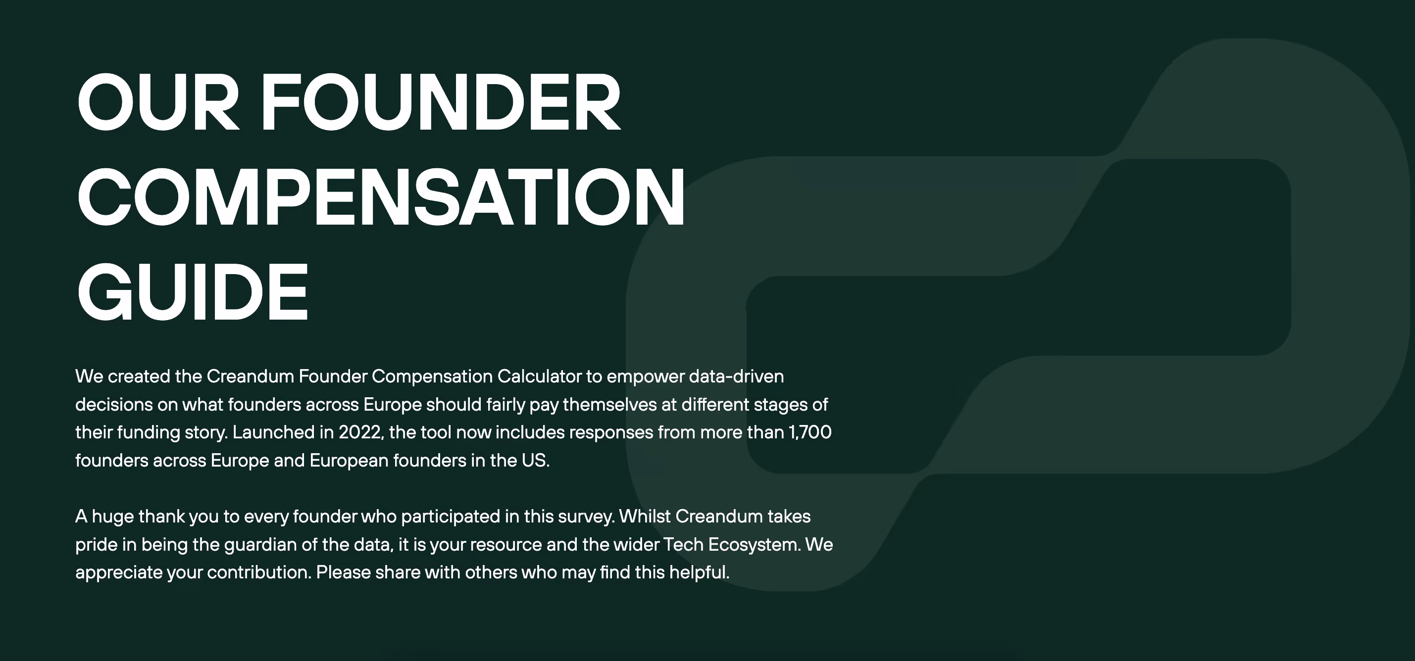 Founder Compensation Guide, by Creandum