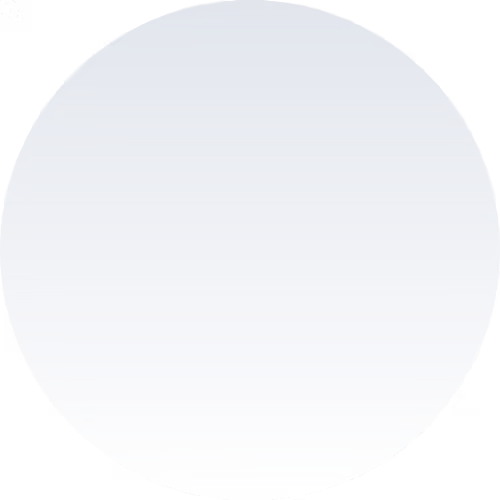 Circular gradient transitioning from dark blue at the top to light blue and white at the bottom.