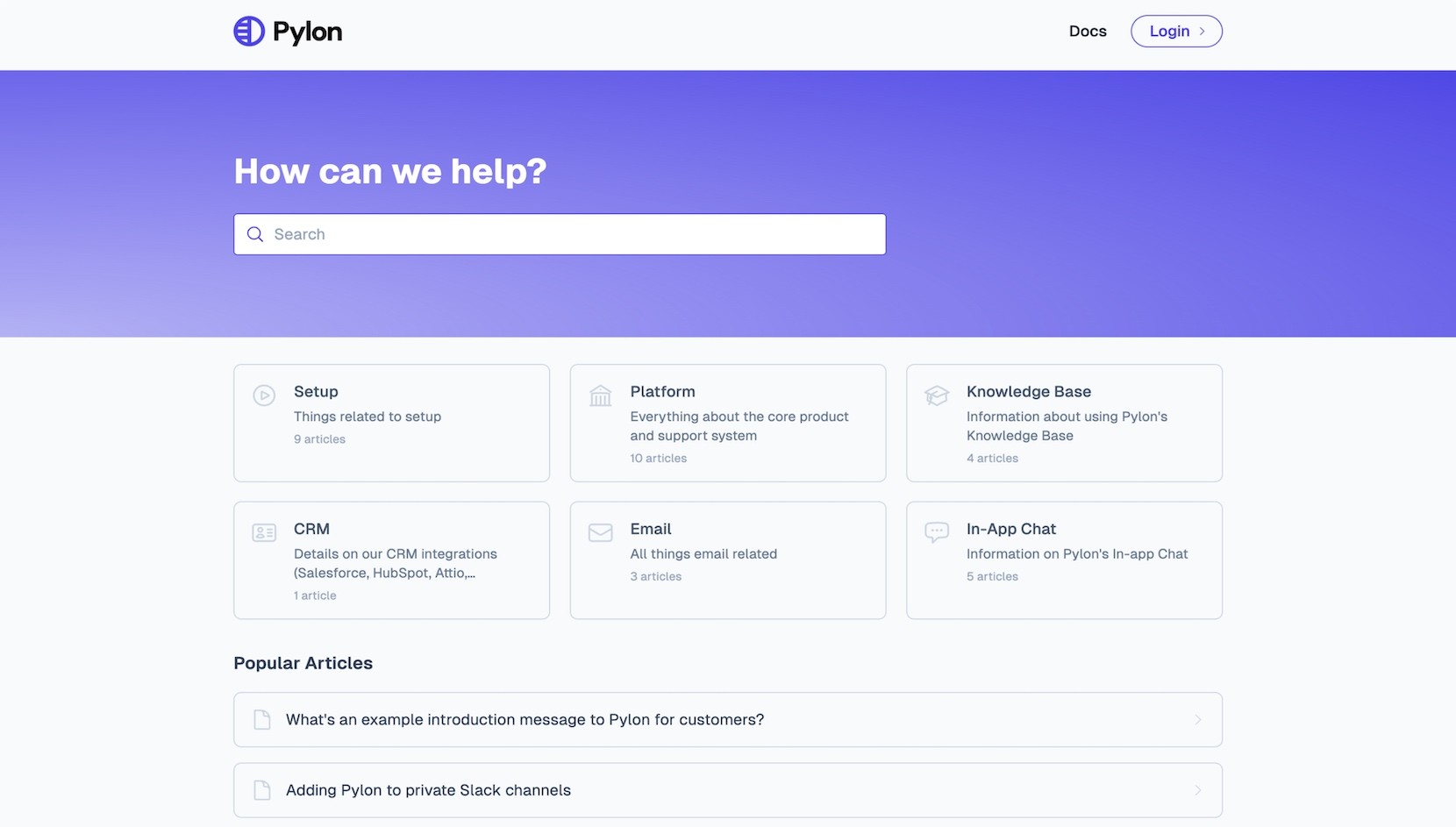b2b knowledge base example