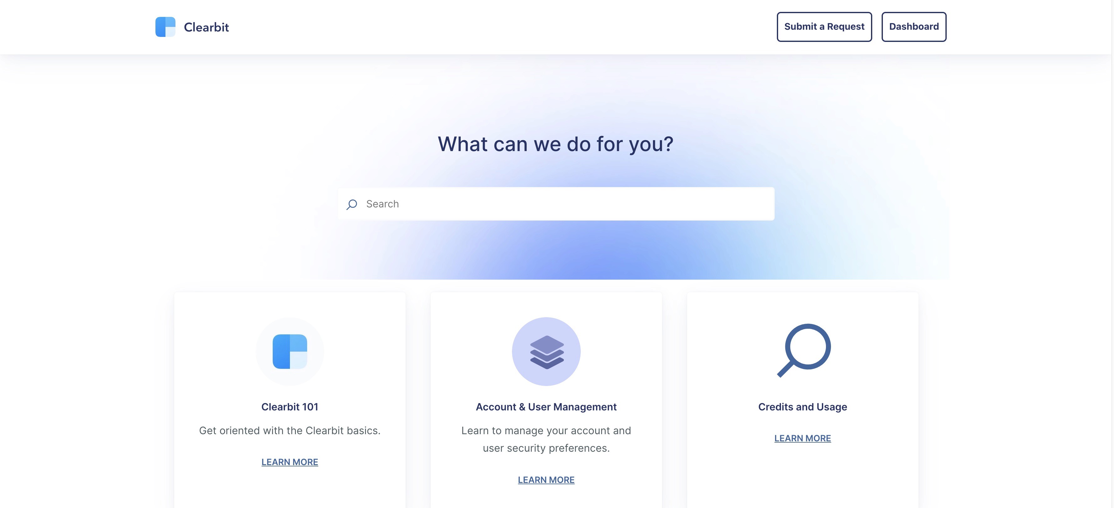 Clearbit Knowledge Base